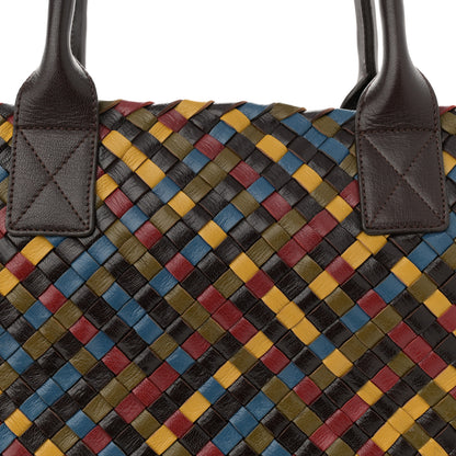 Bottega Veneta Shiny Goatskin Intrecciato Small Cabat Multicolor 9 of 13