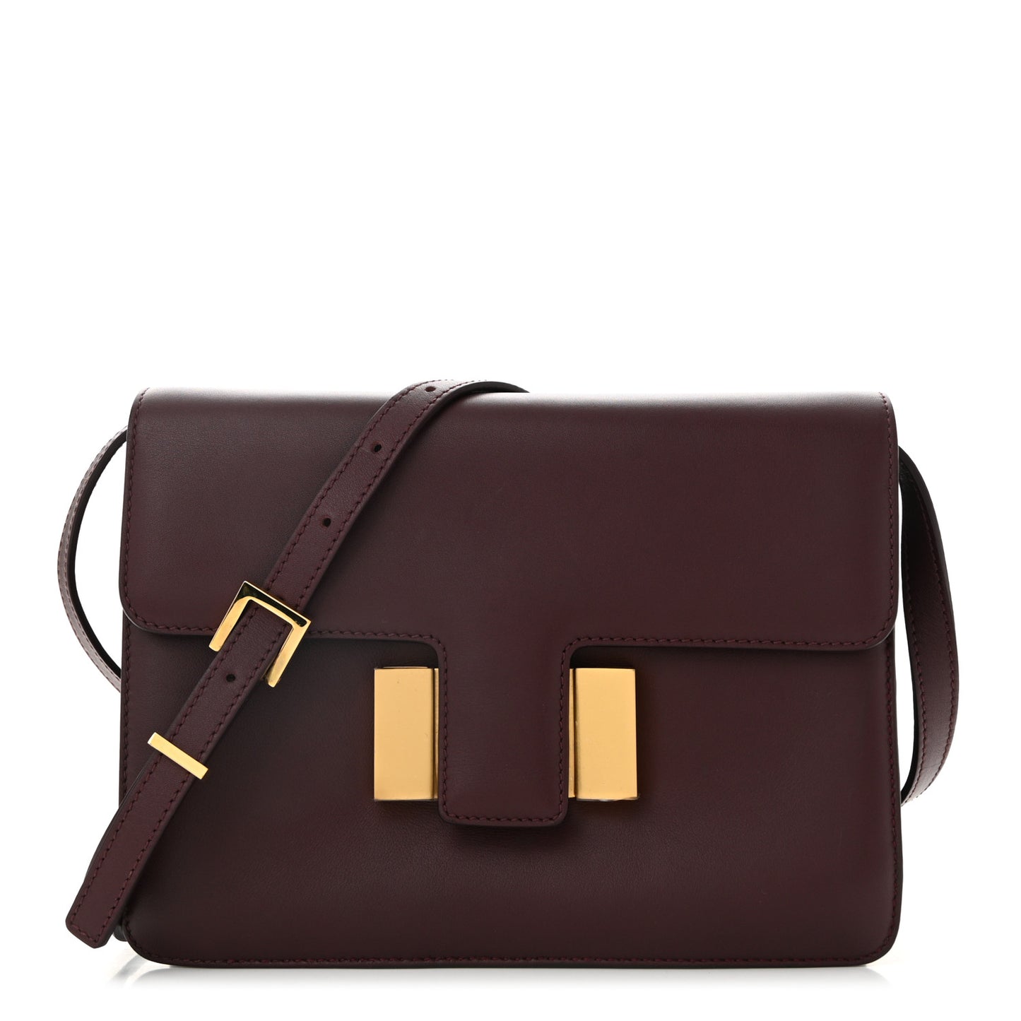 Calfskin Medium Sienna Crossbody Bag  Burgundy