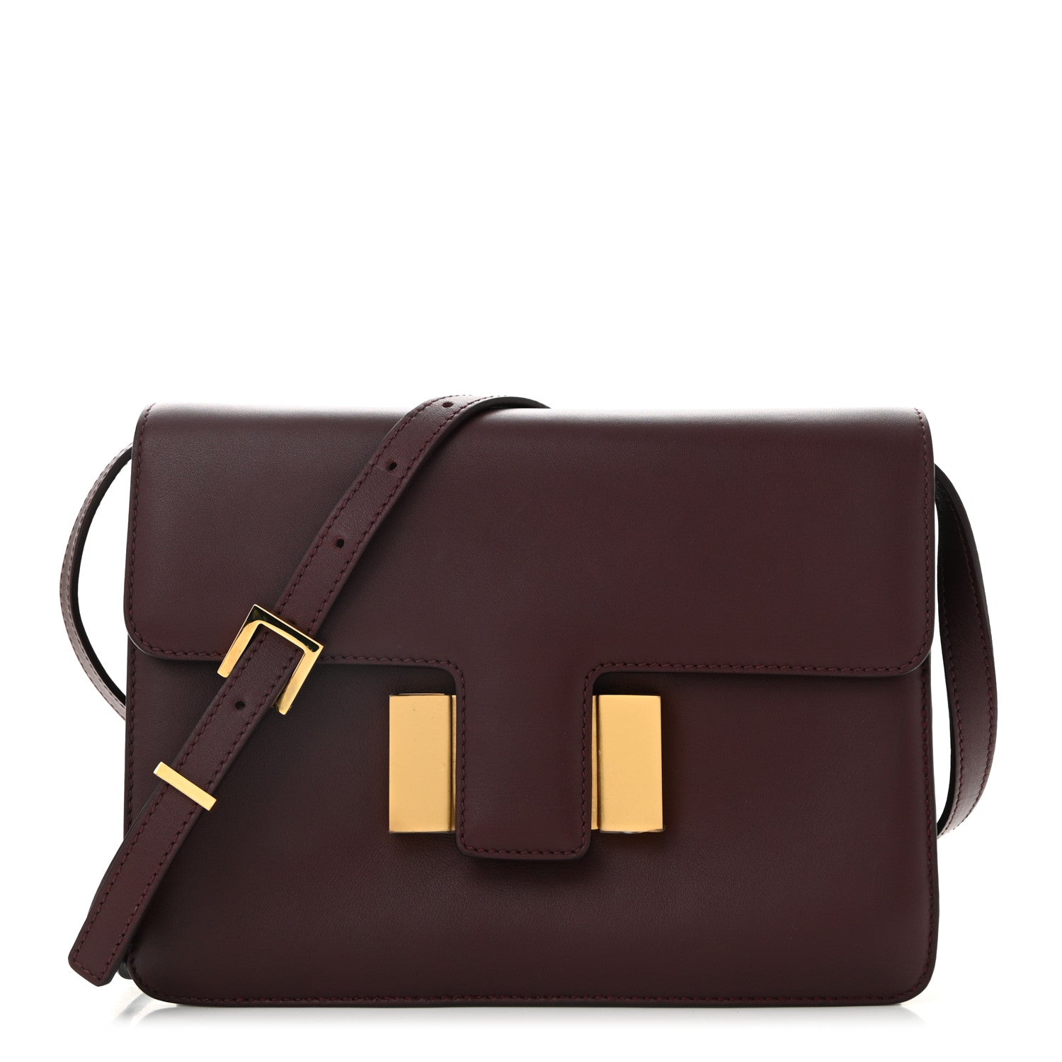 Tom Ford Calfskin Medium Sienna Crossbody Bag  Burgundy 1 of 9