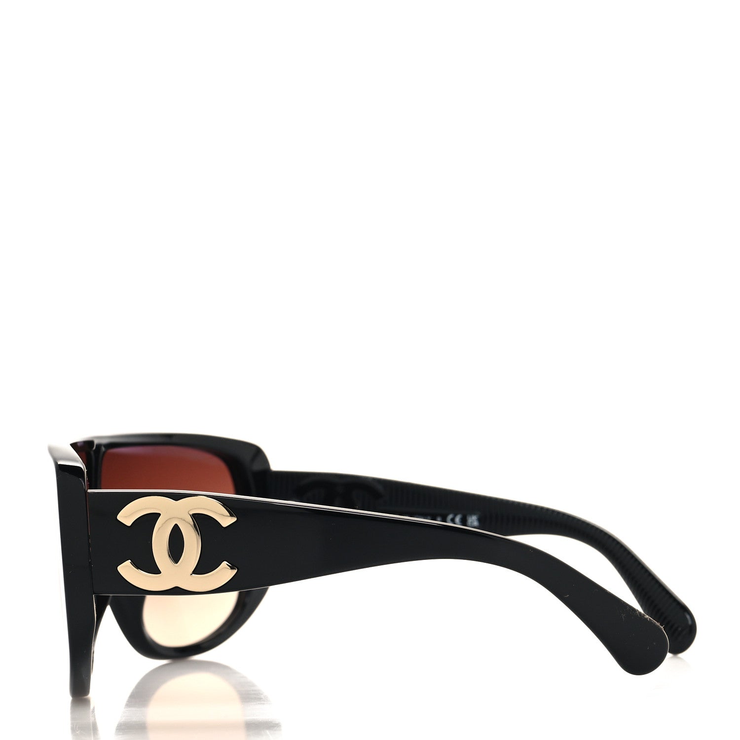 Chanel Acetate Shield Sunglasses 5495 Black 3 of 7