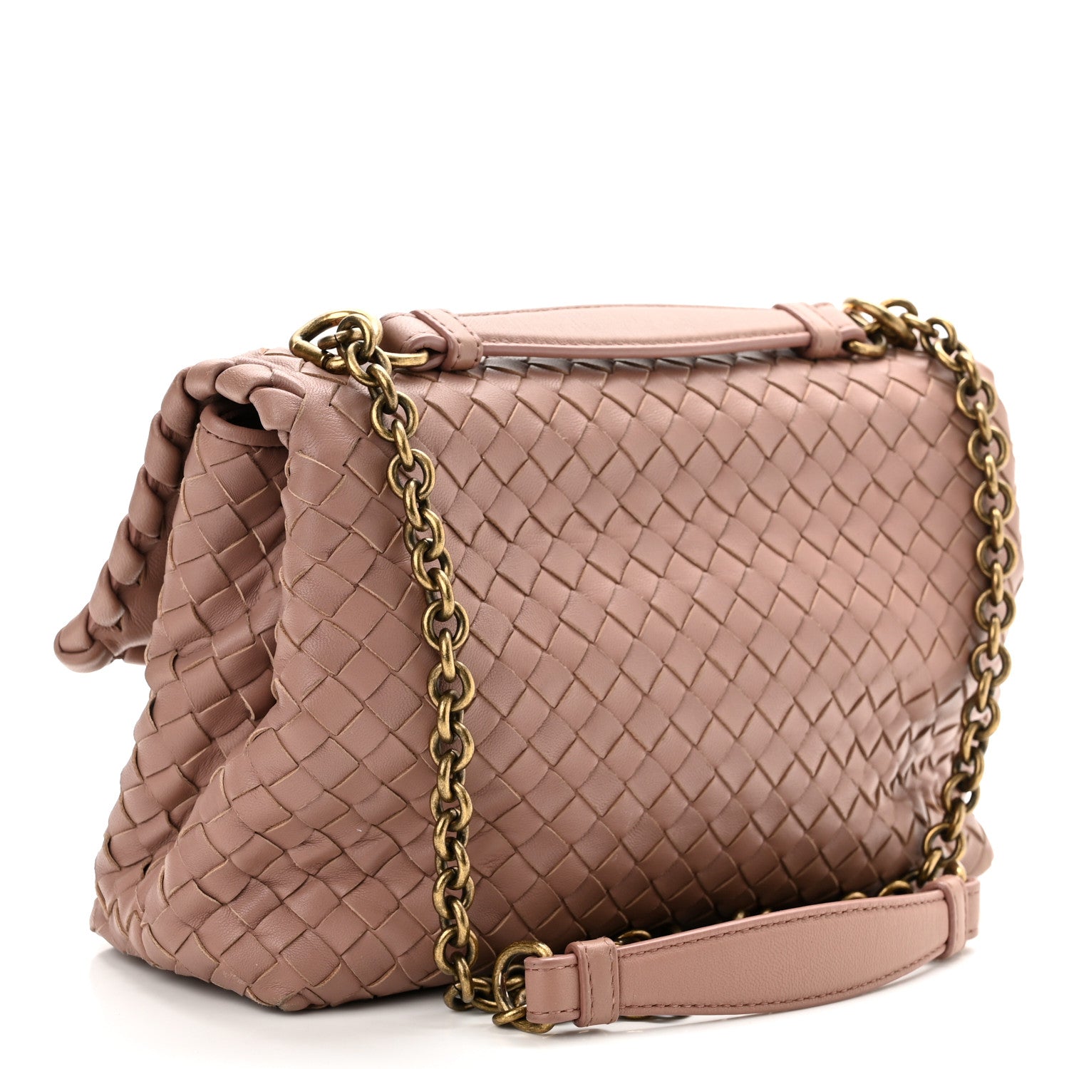 Bottega Veneta Nappa Intrecciato Small Olimpia Shoulder Bag Deco Rose 3 of 12