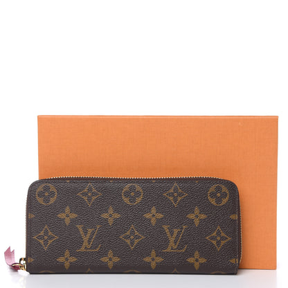 Louis Vuitton Monogram Clemence Wallet Fuchsia 8 of 8