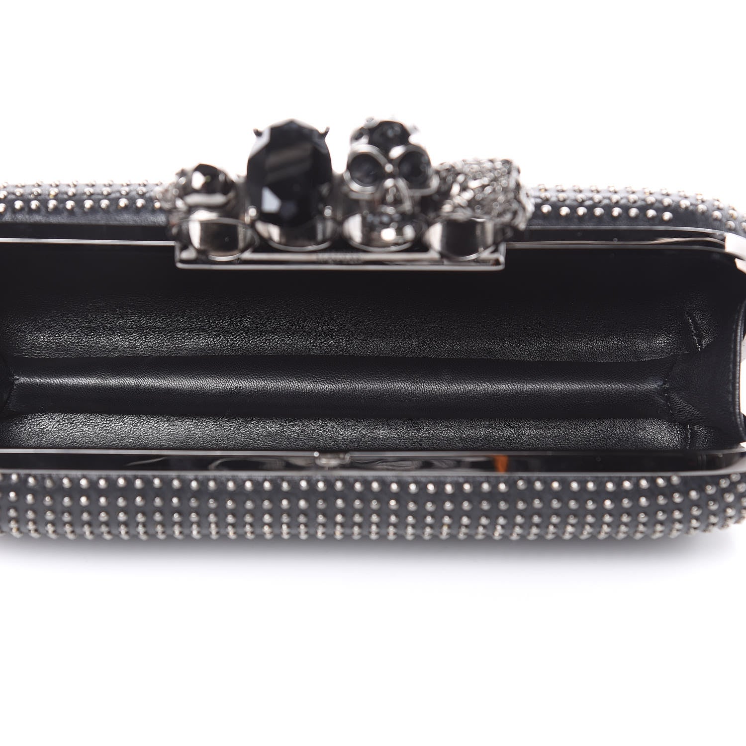 Alexander McQueen Nappa Studded Knucklebox Clutch Black 5 of 8