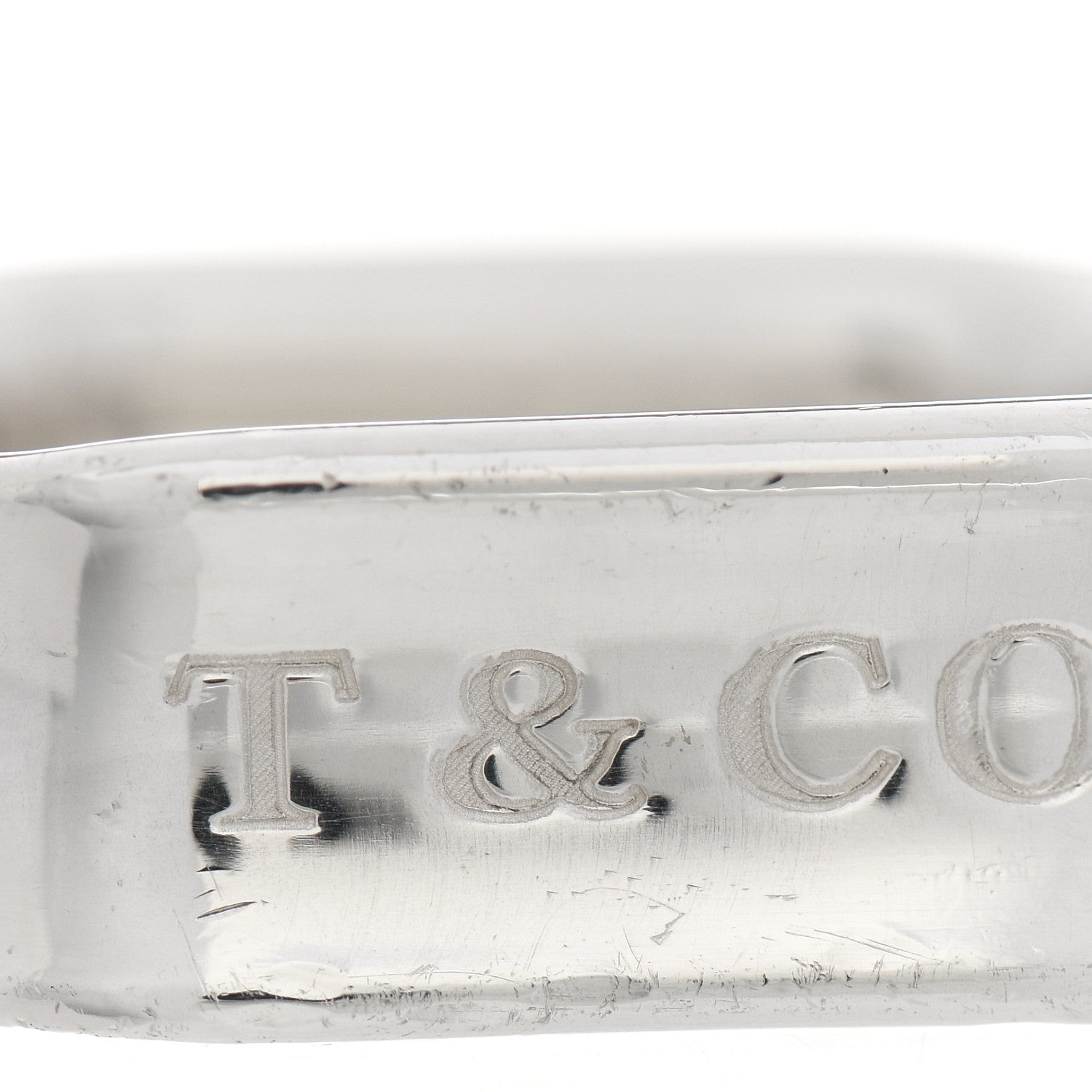 Tiffany Sterling Silver 1837 Square Ring 49 5 6 of 6