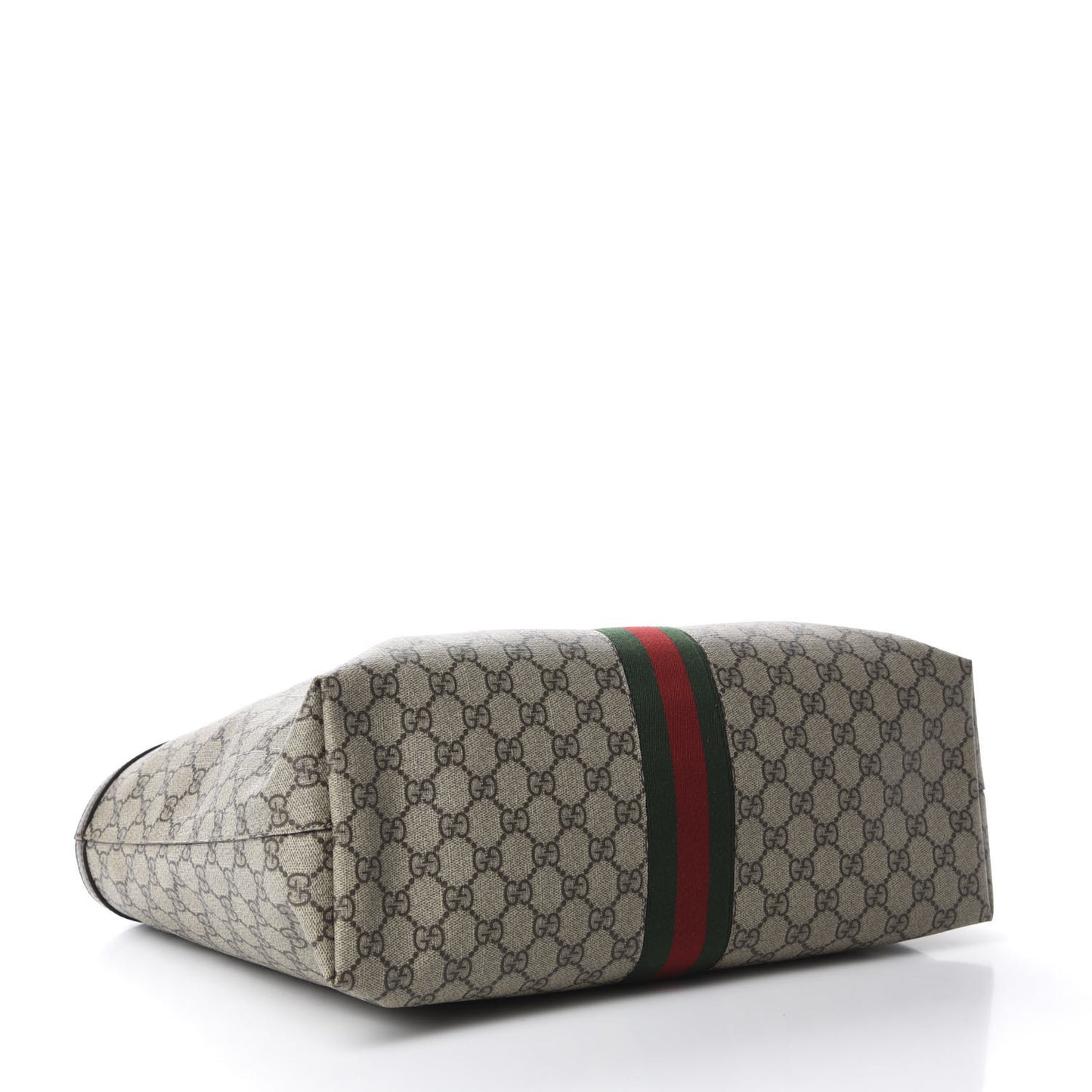 GG Supreme Monogram Medium Ophidia Shopping Tote Brown