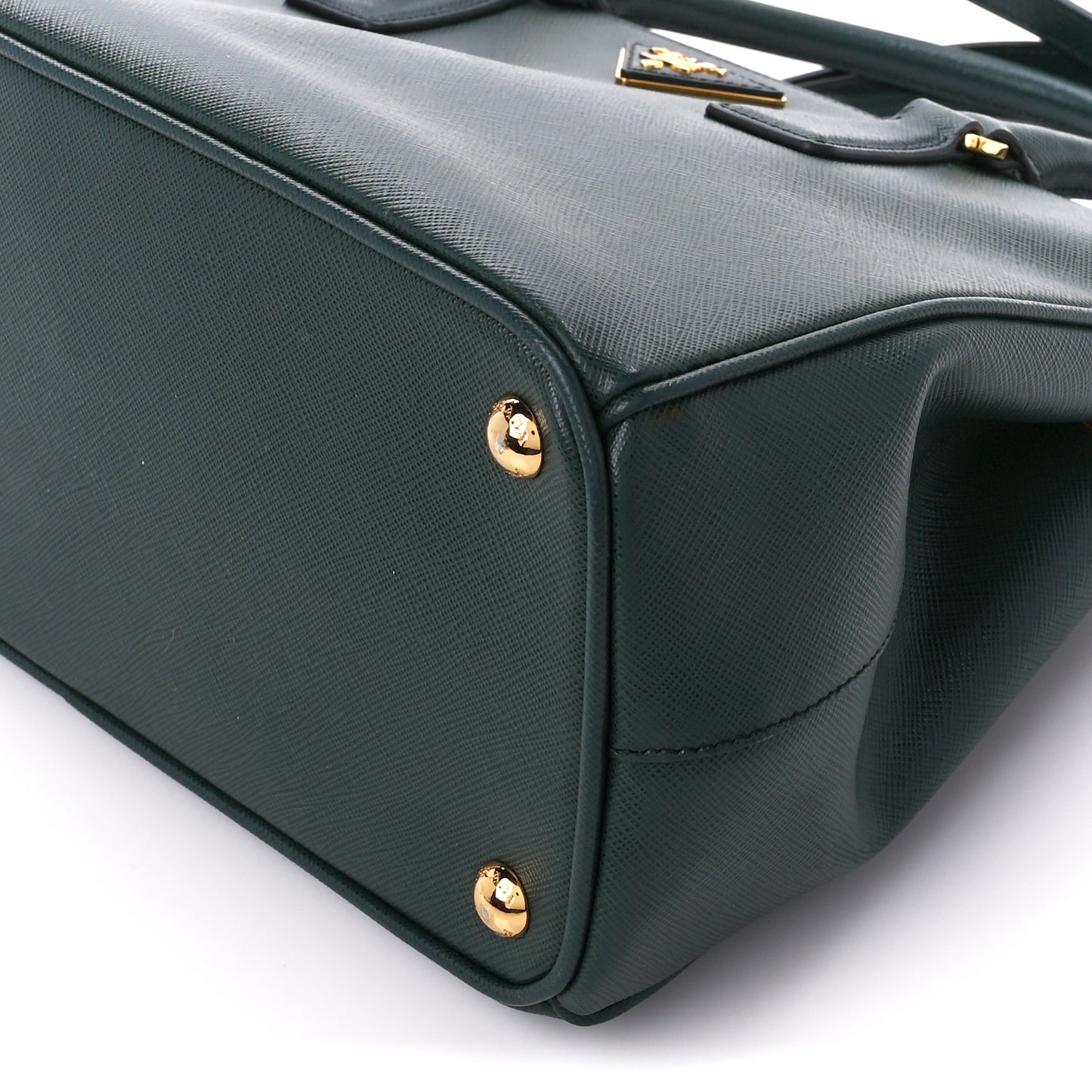 Saffiano Small Galleria Double Zip Tote Smeraldo