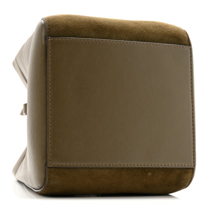 Fendi Vitello Vernice Camoscio Mini Fendi Origami Military Brown Avocado 4 of 13