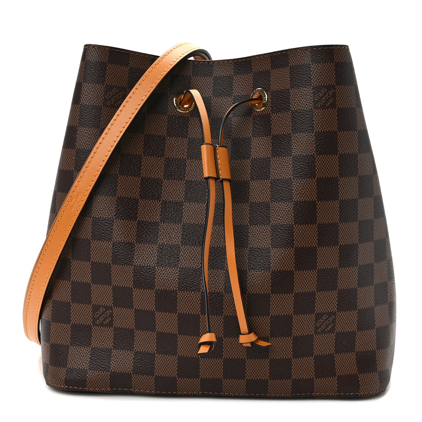 Damier Ebene Neonoe MM Safran