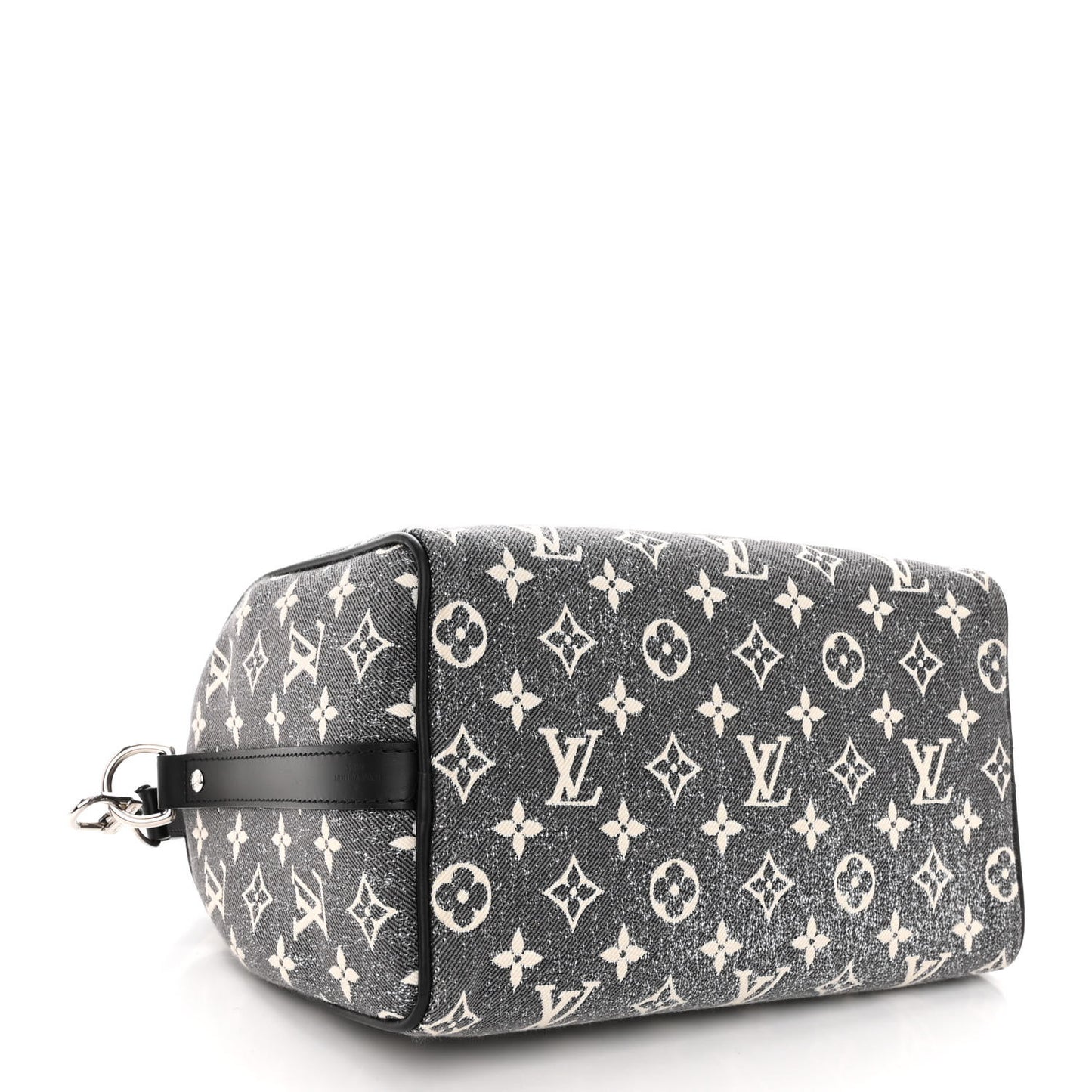 Denim Monogram Jacquard Speedy Bandouliere 25 Black