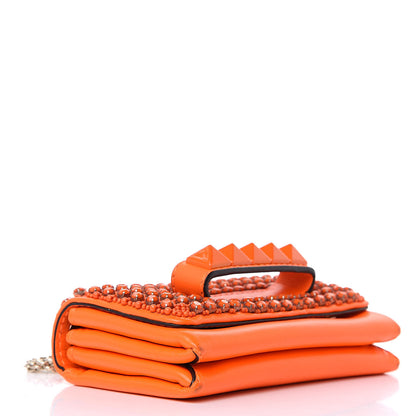 Valentino Garavani Nappa Studded Va Va Voom Shoulder Bag Orange 4 of 13