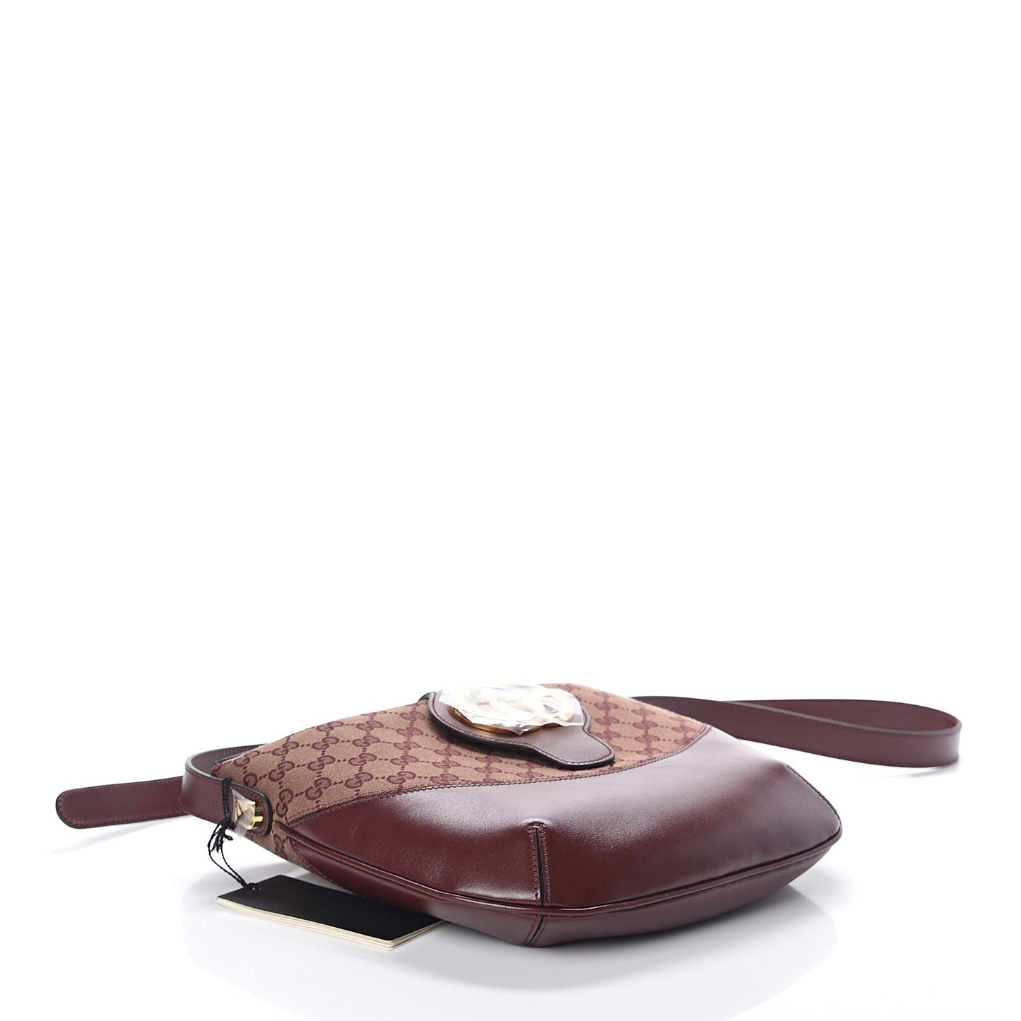 GG Monogram Calfskin Medium Arli Shoulder Bag Sahara Rubino Chardonnay