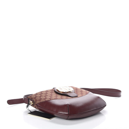 Gucci GG Monogram Calfskin Medium Arli Shoulder Bag Sahara Rubino Chardonnay 3 of 7