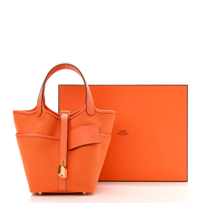 Hermes Toile Goeland Swift Cargo Picotin Lock 18 Orange 11 of 11
