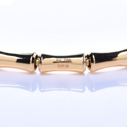 Gucci 18K Yellow Gold Small Bamboo Spring Bracelet 17 6 of 8