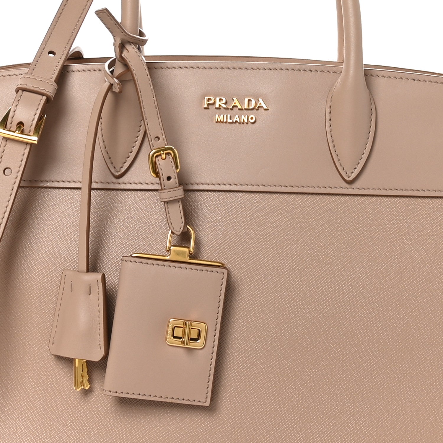 Prada Saffiano City Calfskin Medium Esplanade Cammeo 7 of 9