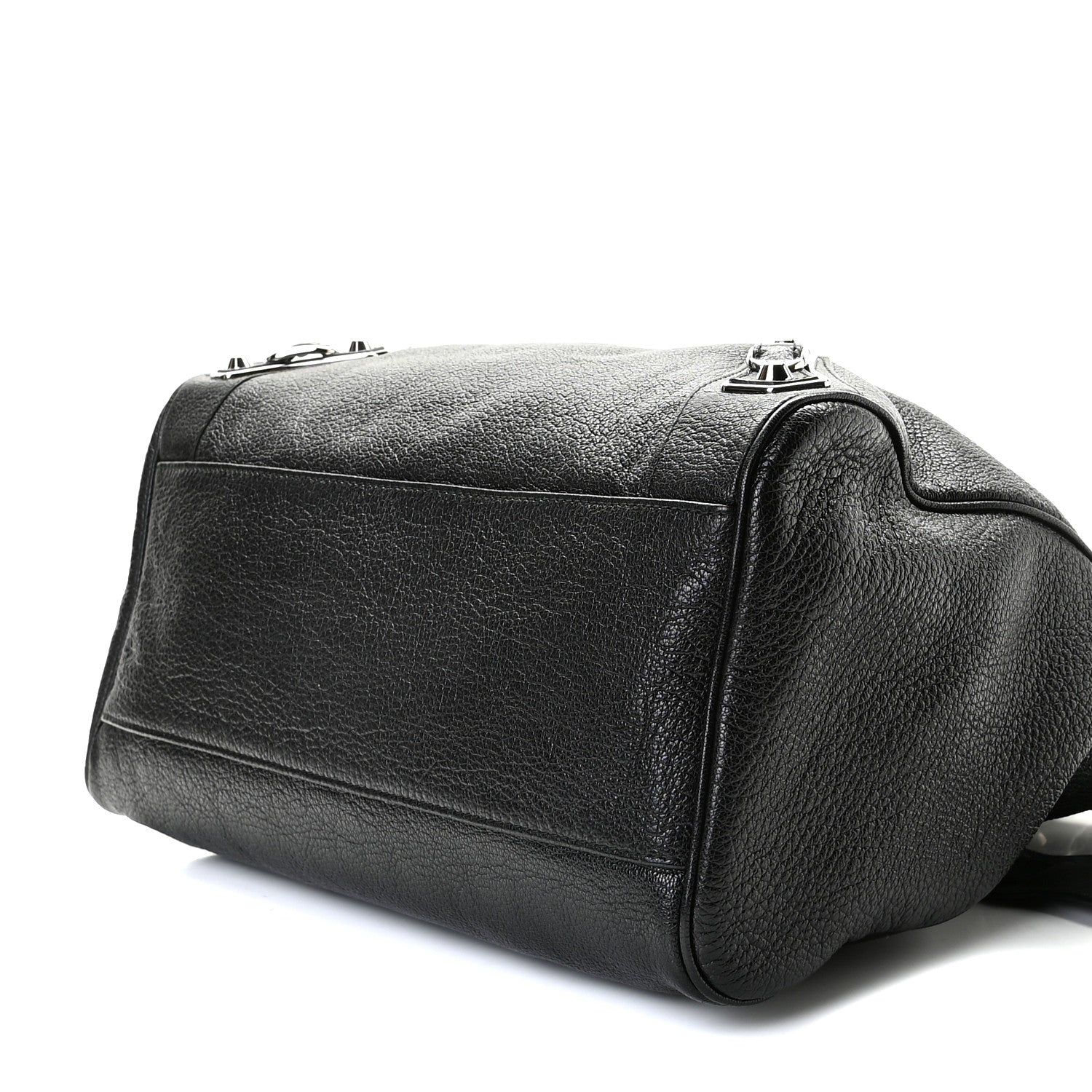 Balenciaga Chevre Silver Metallic Edge Hardware Velo Black 9 of 11
