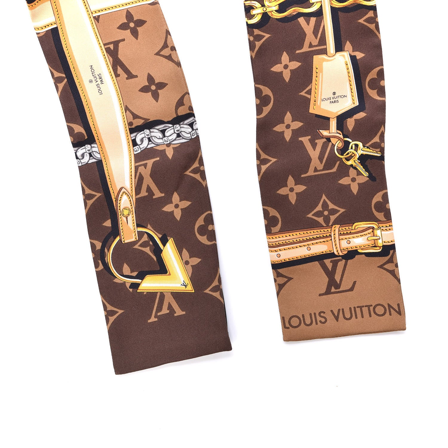 Louis Vuitton Silk Monogram Confidential Bandeau Brown 7 of 7