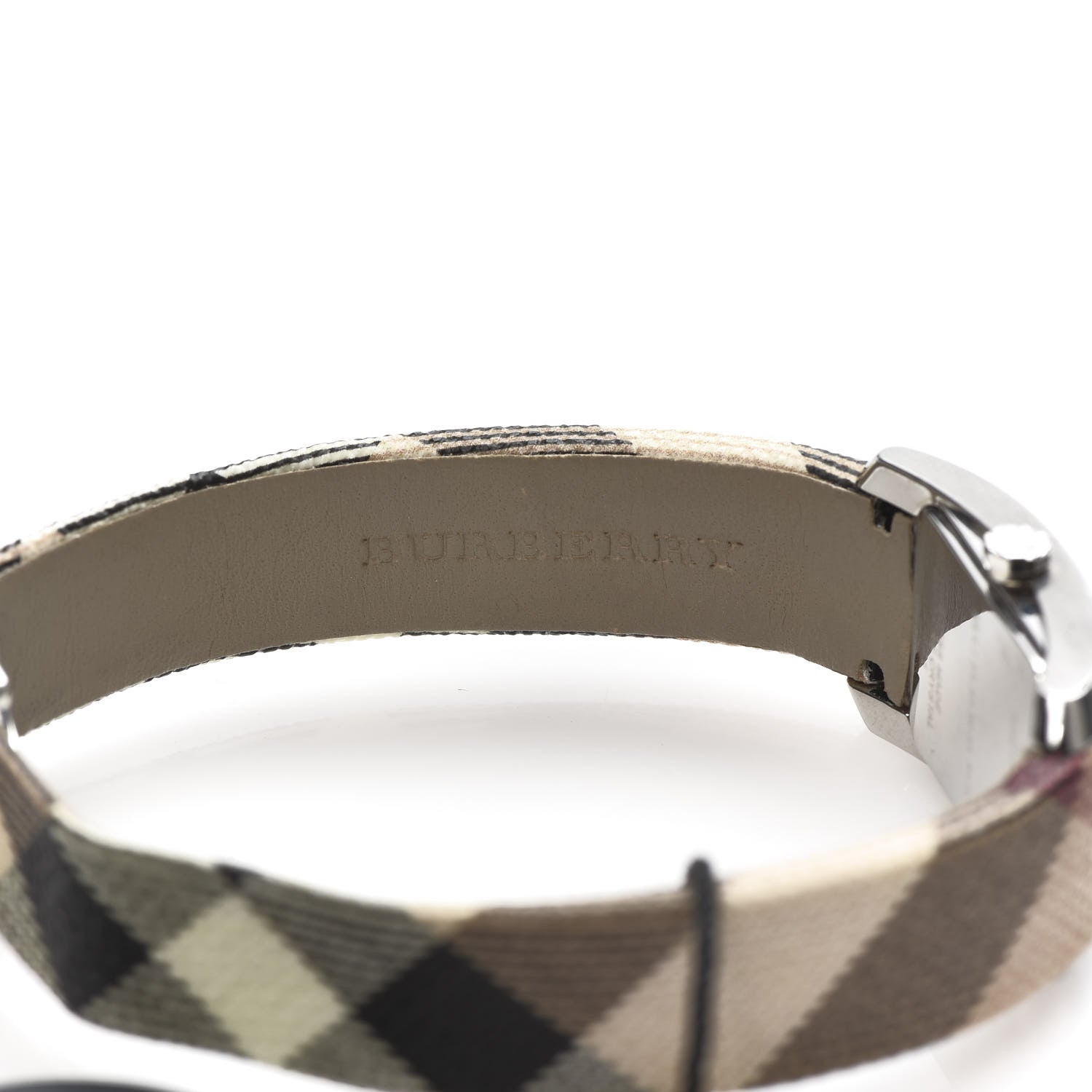 Burberry Stainless Steel Calfskin 20mm Heritage Nova Check Quartz Watch BU9503 8 of 8