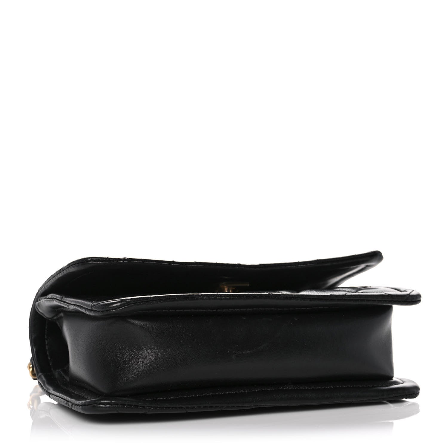Chanel Shiny Lambskin Quilted Mini Flap Black 3 of 10
