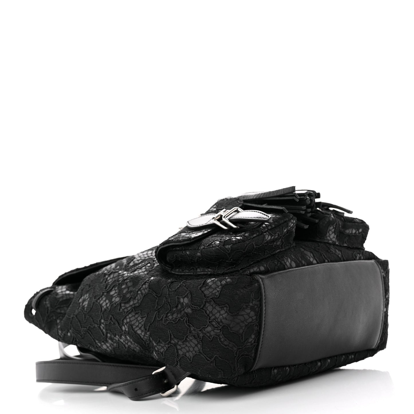 Lace Calfskin Festival Backpack Black