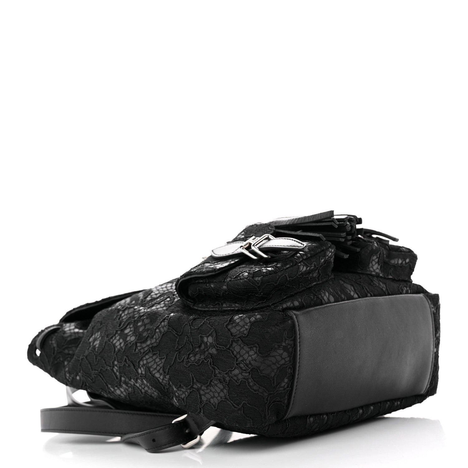 Saint Laurent Lace Calfskin Festival Backpack Black 4 of 14