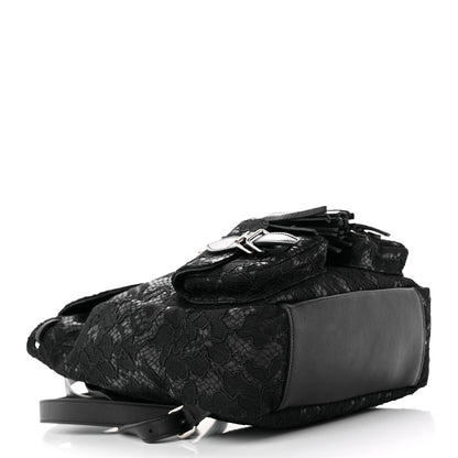 Saint Laurent Lace Calfskin Festival Backpack Black 4 of 14
