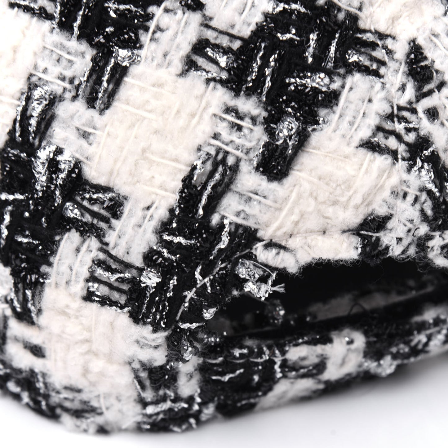 Tweed CC Cap Hat M Black White