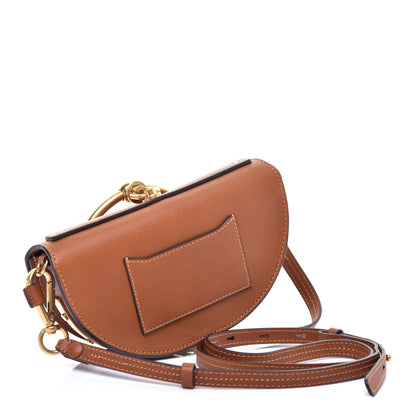 Chloe Calfskin Small Nile Bracelet Minaudiere Bag Caramel 3 of 11