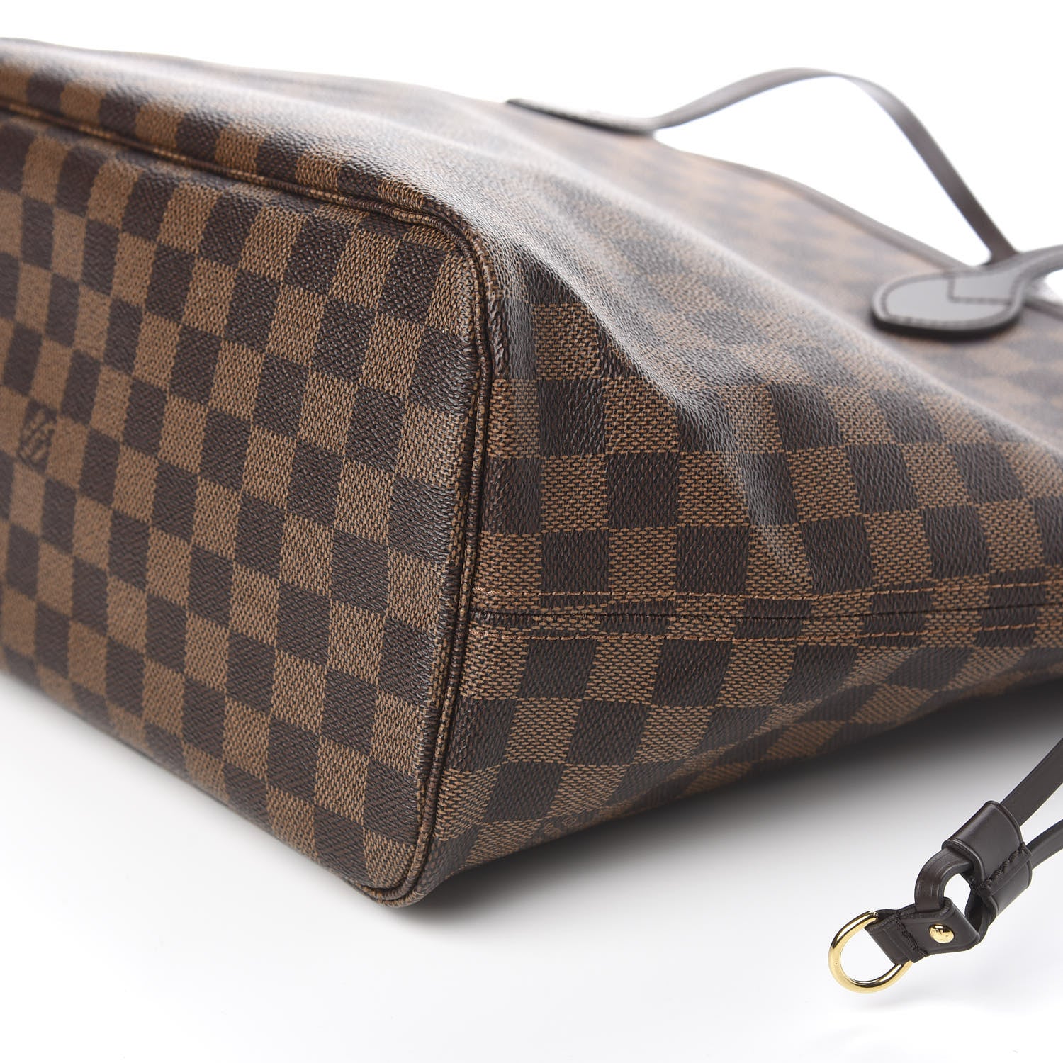 Louis Vuitton Damier Ebene Neo Neverfull MM Rose Ballerine 10 of 11