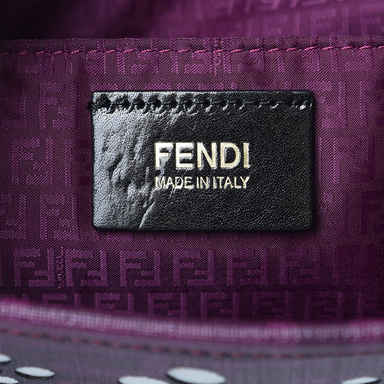 Fendi Zucca Spalmati Mini Roll Tote Ciclamino 6 of 10