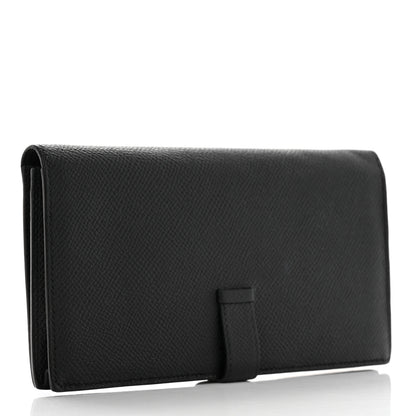Hermes Epsom Bearn Gusset Wallet Black 3 of 10