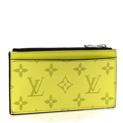 Louis Vuitton Monogram Taiga Coin Card Holder Yellow 3 of 10