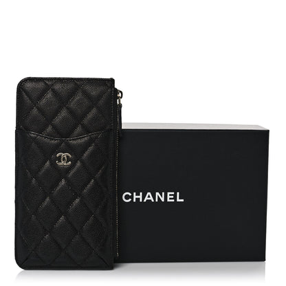 Chanel Caviar Quilted Classic Flat Wallet Pouch Black 11 of 11