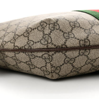 Gucci GG Supreme Monogram Web Small Ophidia Half Moon Hobo Brown 9 of 16