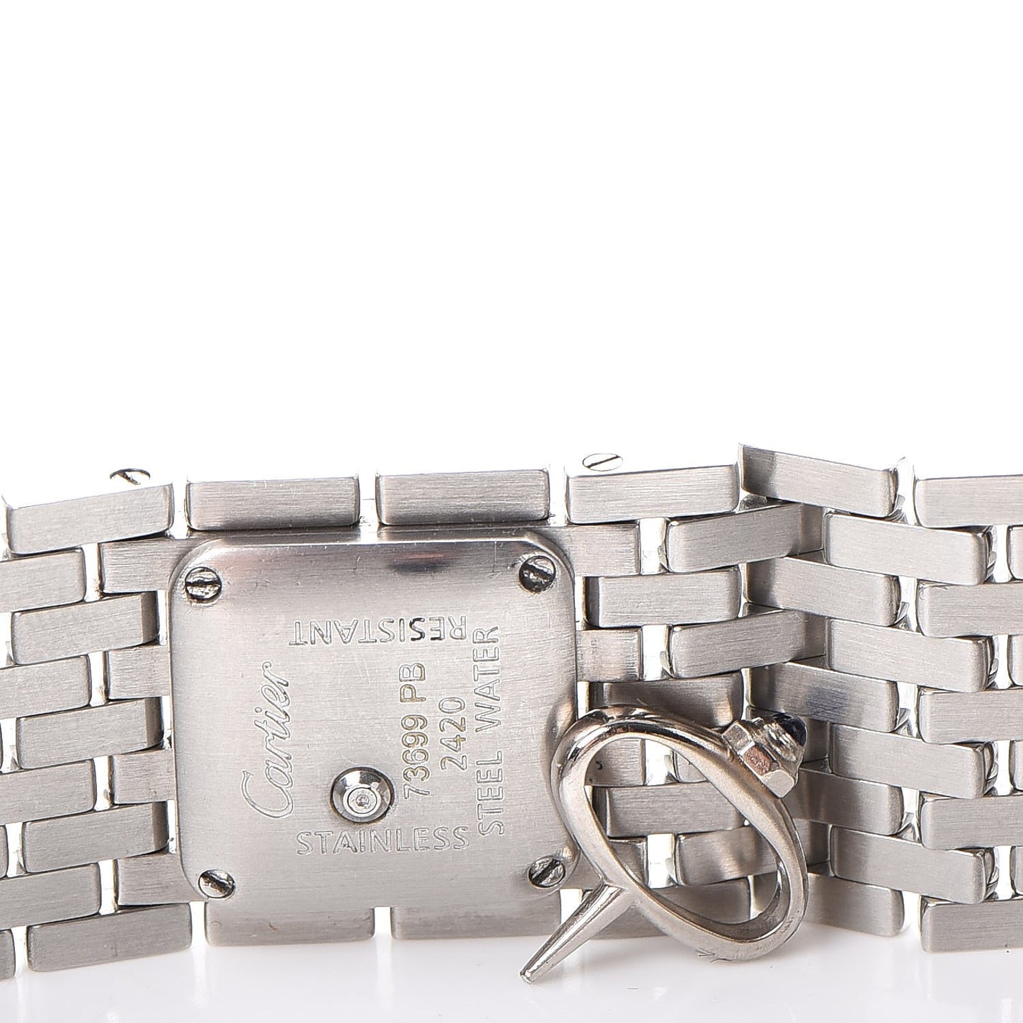 Stainless Steel 21mm Panthere Ruban Quartz Watch