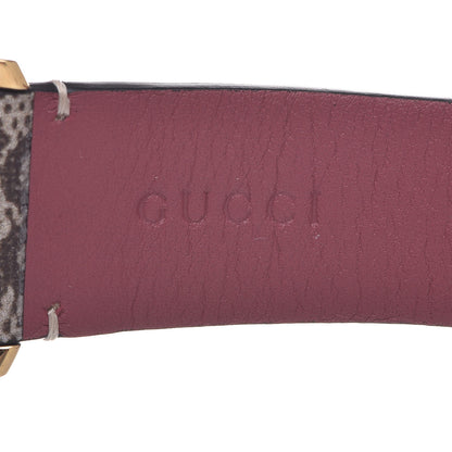 Gucci Stainless Steel Canvas 38mm G-Timeless Supreme GG Blooms Quartz Watch Brown 6 of 10