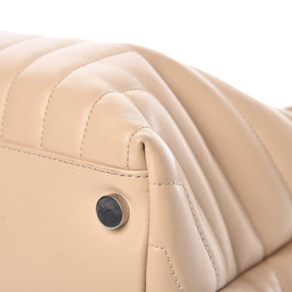 Saint Laurent Calfskin Y Quilted Monogram Large Loulou Shopper Nude Powder 13 of 14