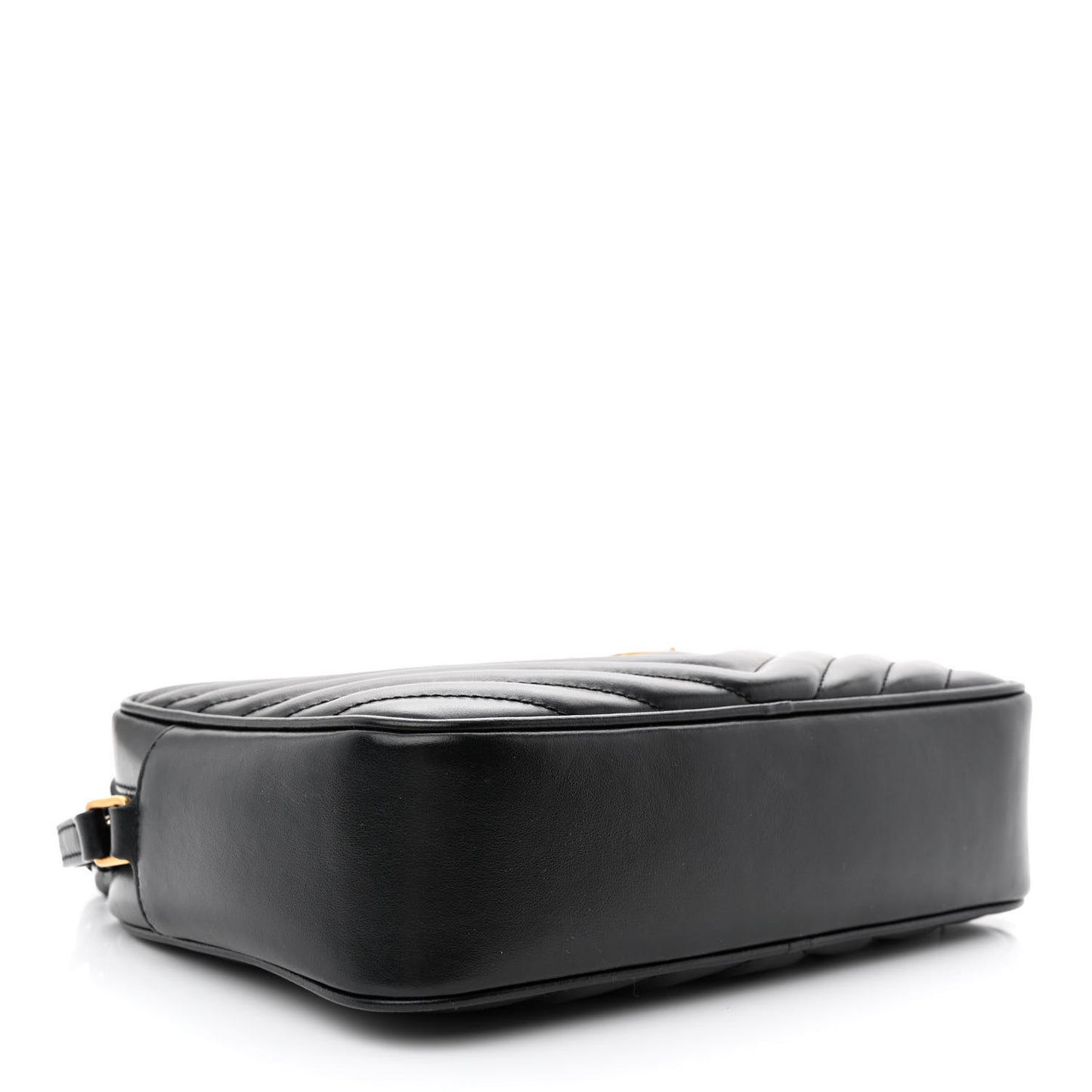Calfskin Matelasse Monogram Lou Camera Bag Black