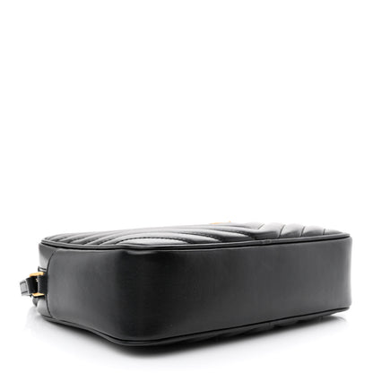 Saint Laurent Calfskin Matelasse Monogram Lou Camera Bag Black 4 of 10