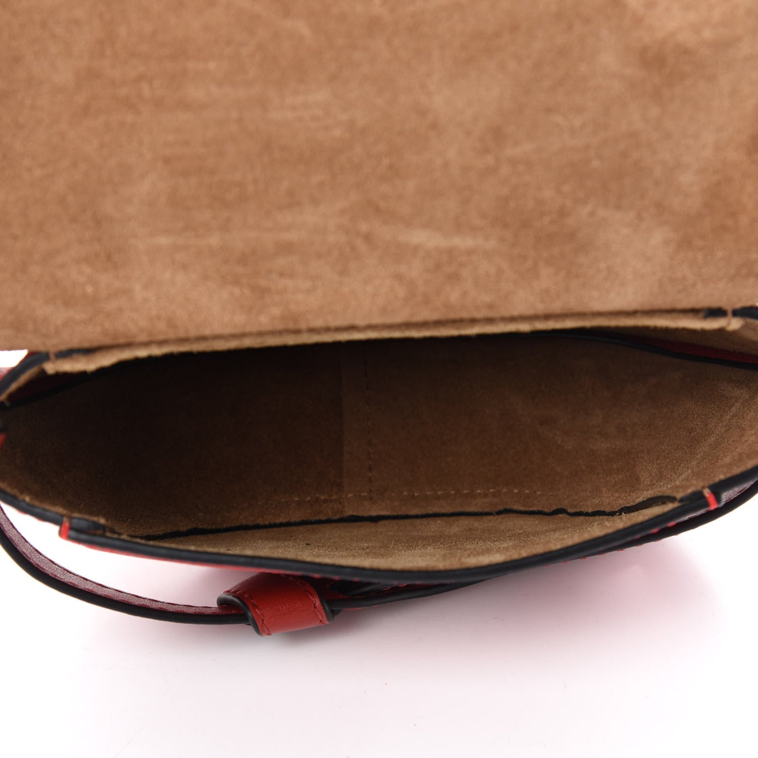 Loewe Grained Calfskin Mini Gate Crossbody Bag Scarlet Burnt Red 5 of 10