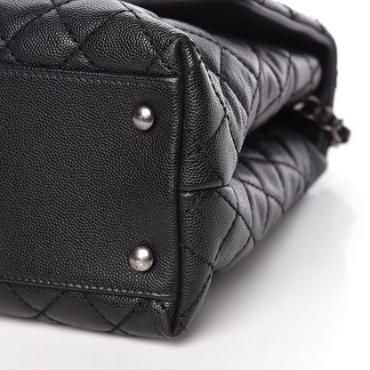Chanel Caviar Quilted Medium Coco Handle Flap Black 9 of 13