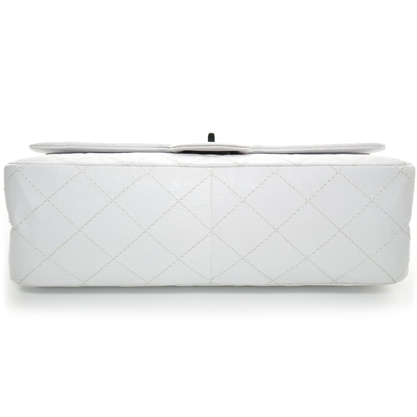 Distressed Leather 2.55 Reissue 227 Jumbo Flap White