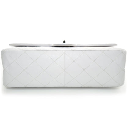 Chanel Distressed Leather 2.55 Reissue 227 Jumbo Flap White 4 of 11