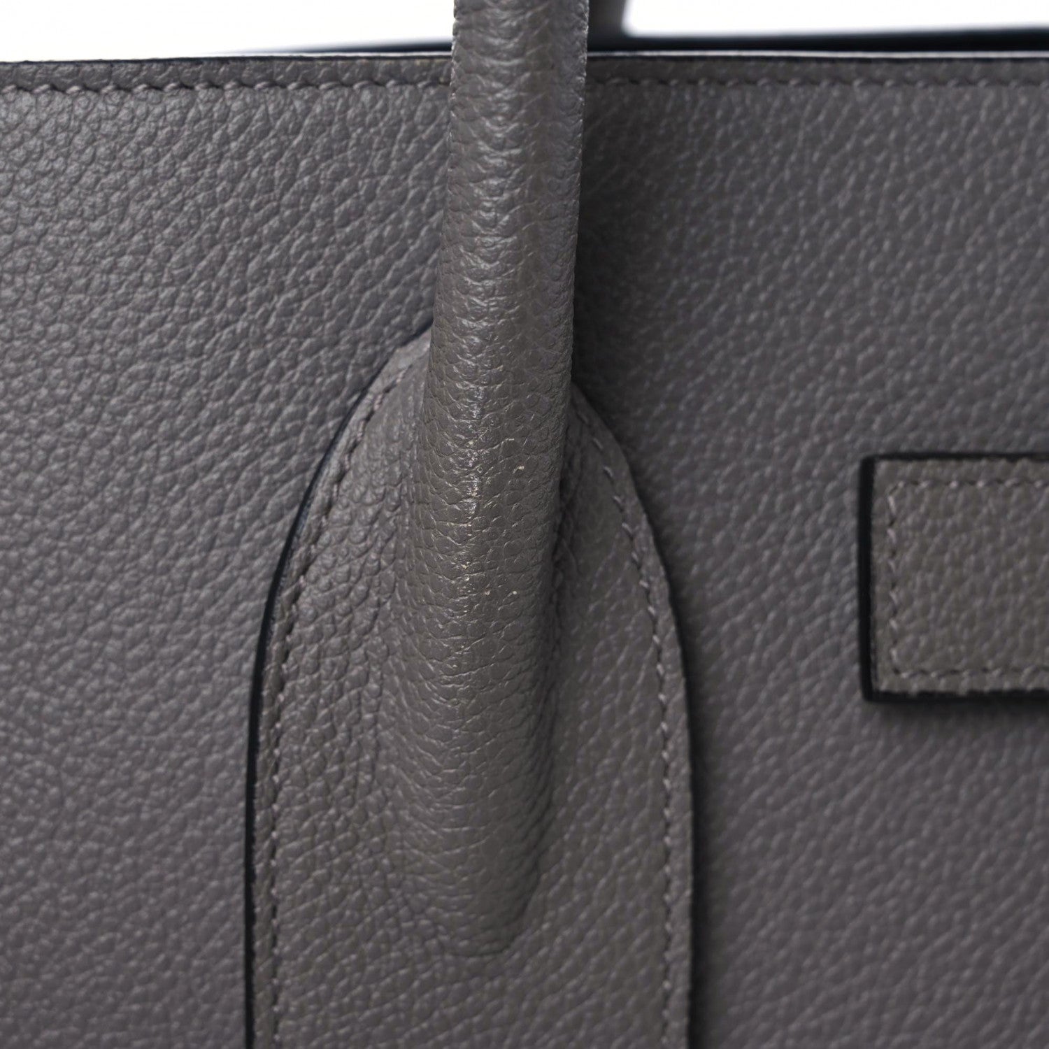 Saint Laurent Grained Calfskin Small Sac De Jour Fog 12 of 12