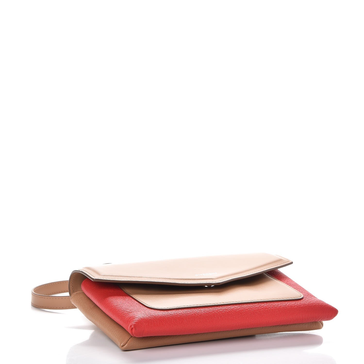 Givenchy Calfskin Duetto Crossbody Beige Red 4 of 8