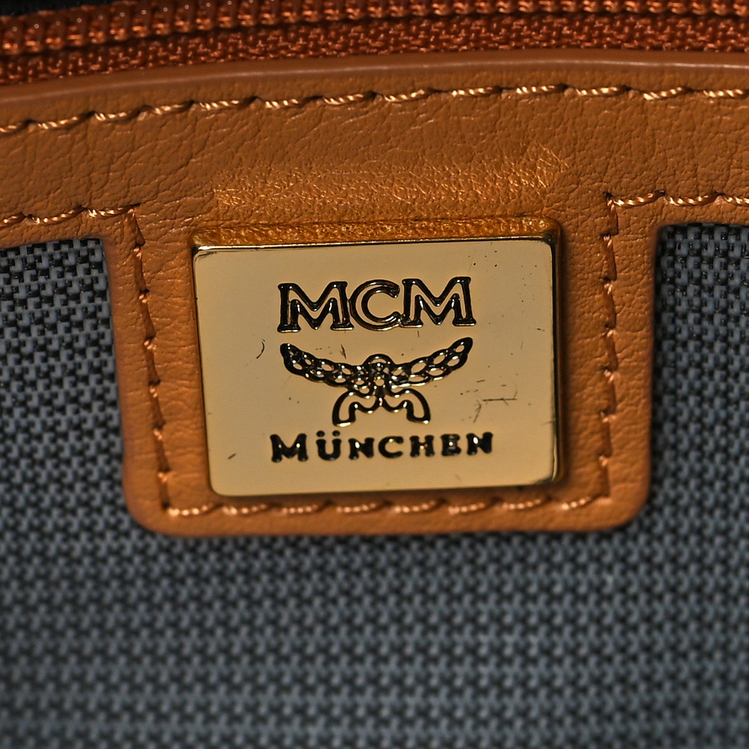 MCM Visetos Side Stud Mini Stark Backpack Cognac 6 of 9