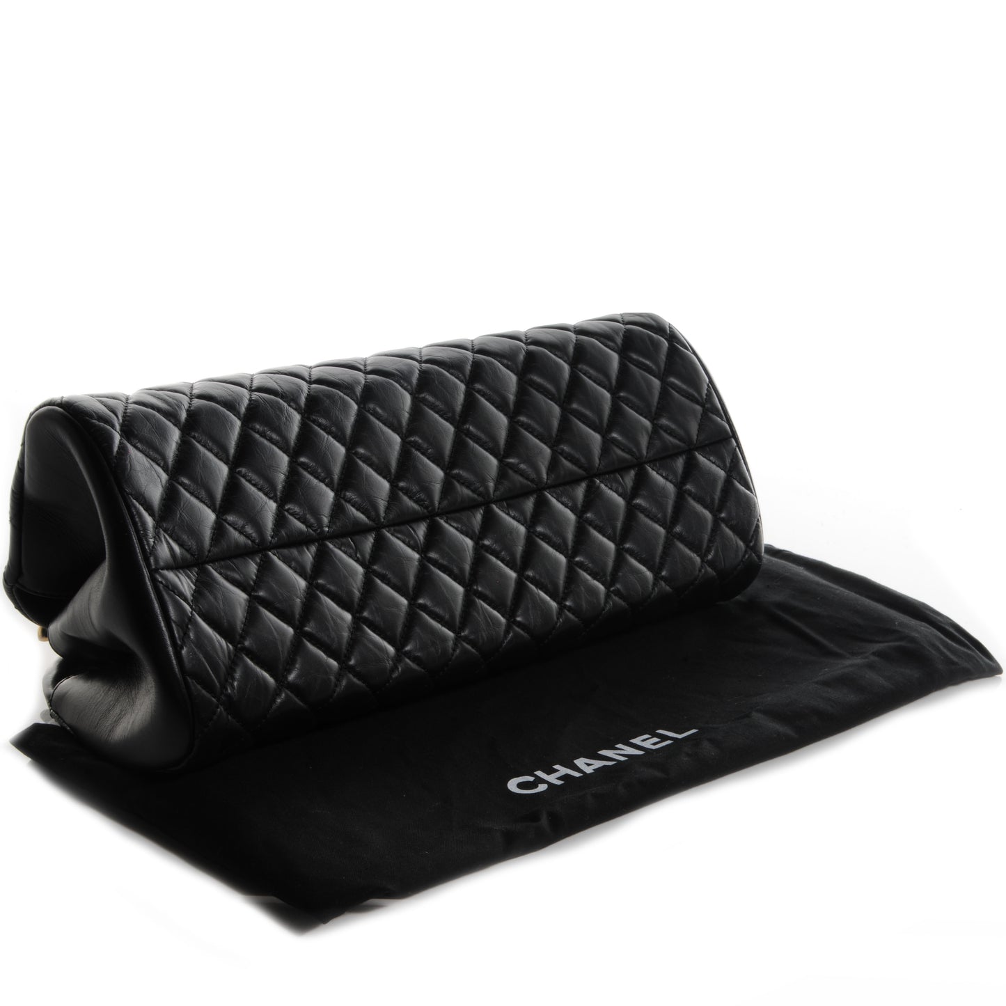Aged Calfskin Medium Just Mademoiselle Black