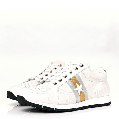Jimmy Choo Calfskin Rafi Sneakers 44.5 White 3 of 9