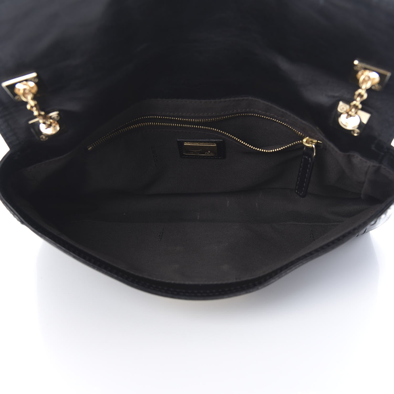 Fendi Vitello Acqua Maxi Baguette Bag Black 5 of 11