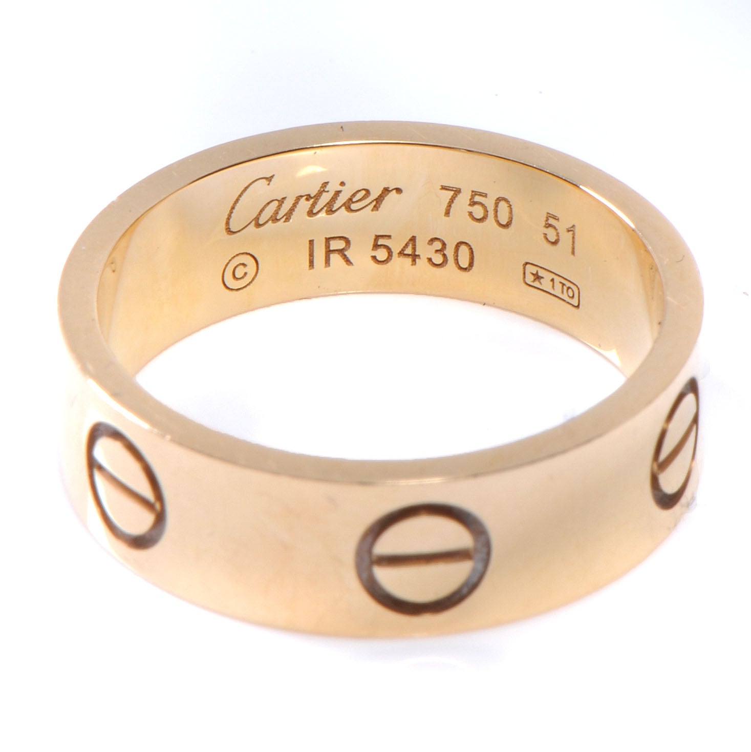 Cartier 18K Pink Gold 5.5mm LOVE Ring 51 5.75 3 of 6